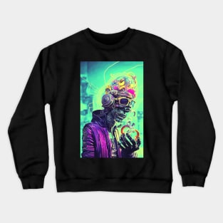 CYBERPUNK FUTURE MONKEY DONUT Crewneck Sweatshirt